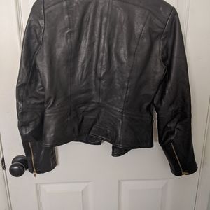 Zara Jackets & Coats - Zara faux leather jacket with gold hardware Zara Jackets & Coats - Zara faux leather jacket with gold hardware